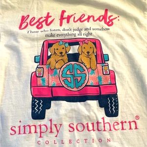 Simply Southern Puppy 🐶 Best Friends 👭 Tee Shirt 🍍